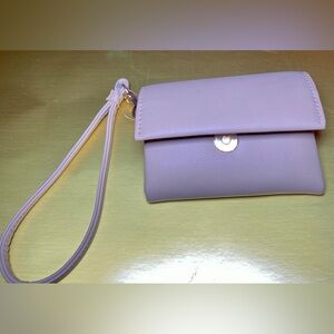 Small Zip‎ Wallet Wristlet- A New Day Light Beige